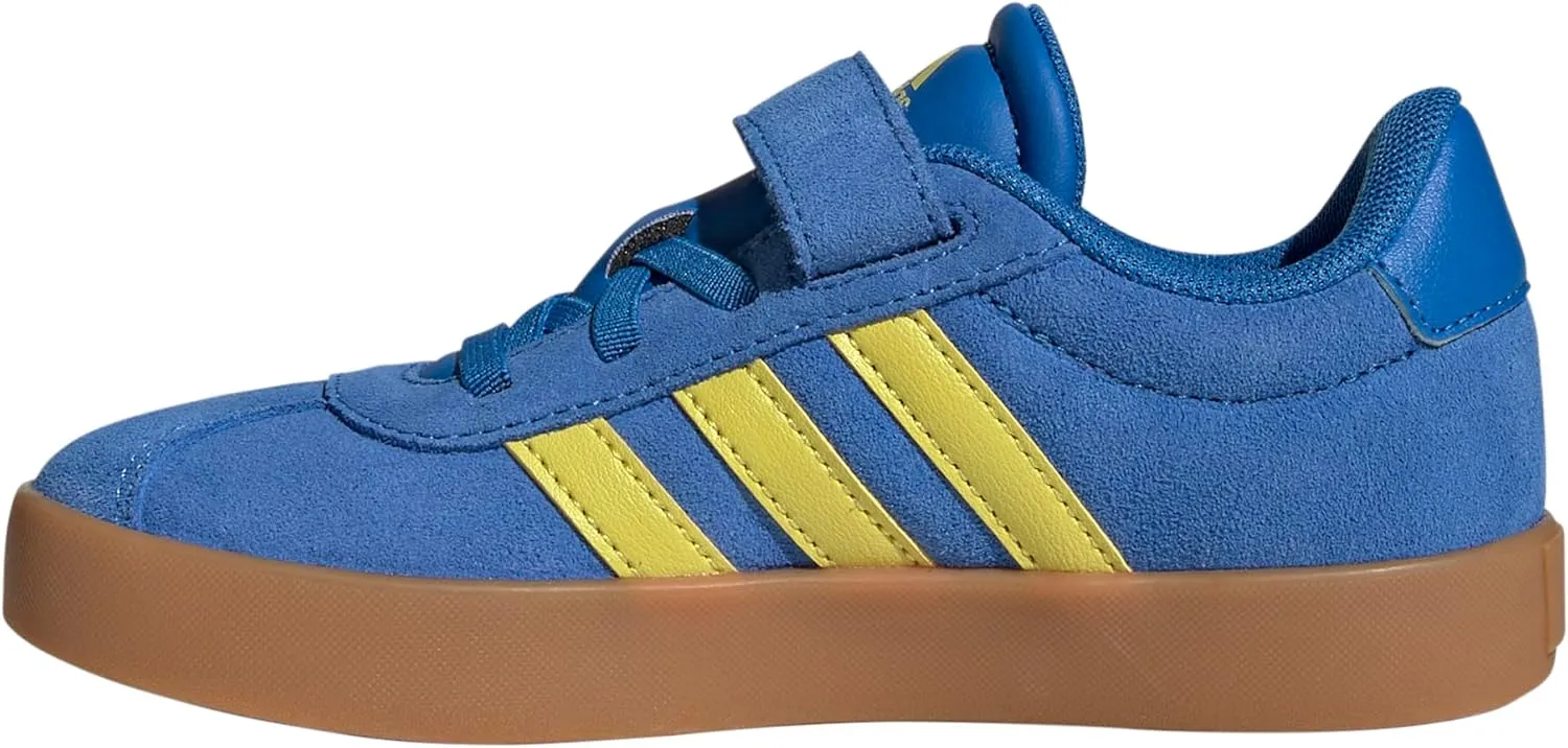 adidas Unisex-Child Vl Court 3.0 Elastic Lace Sneaker, EU