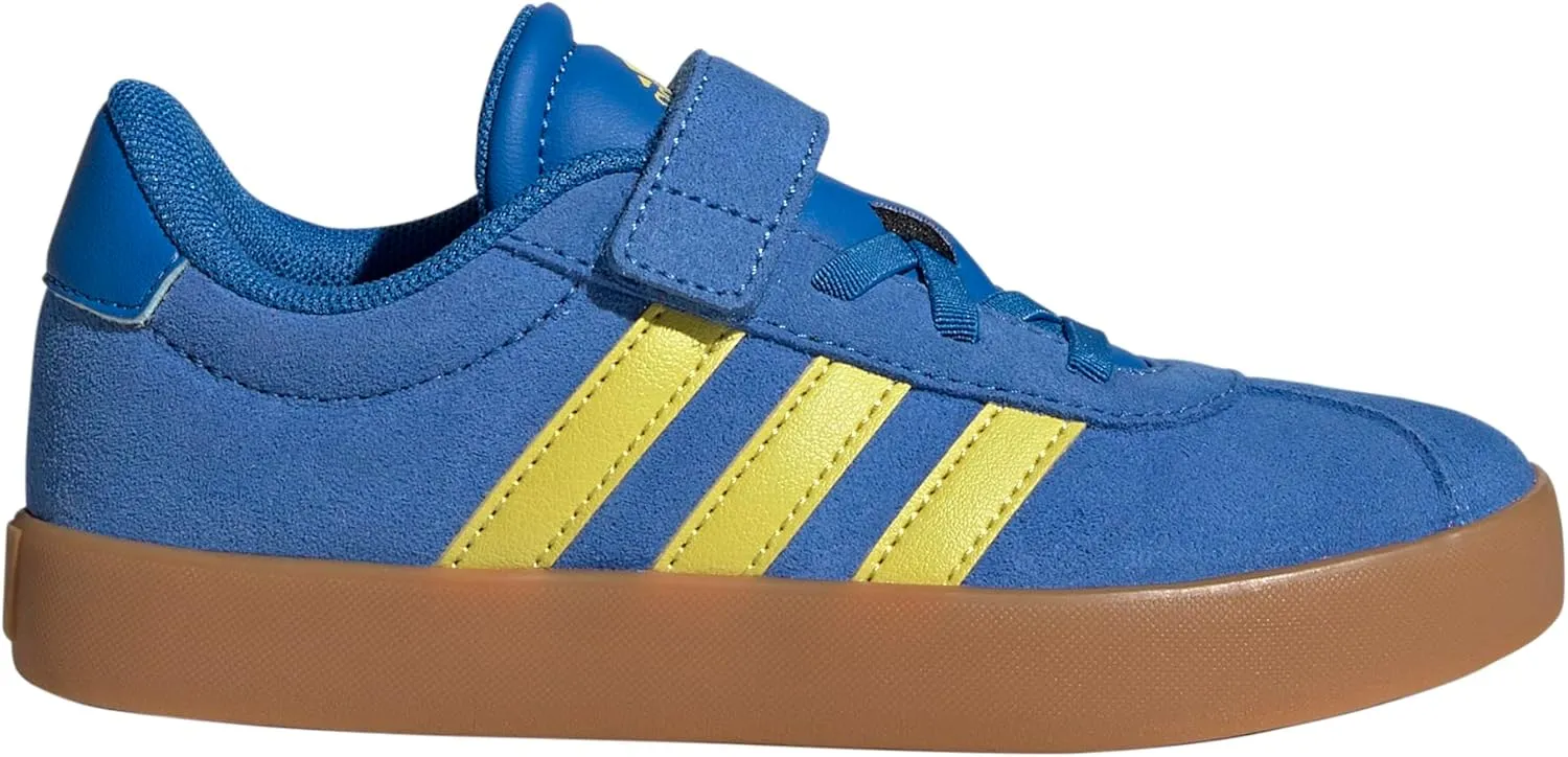 adidas Unisex-Child Vl Court 3.0 Elastic Lace Sneaker, EU