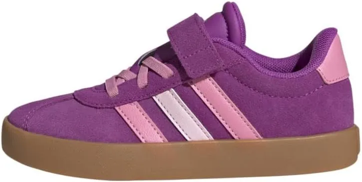 adidas Unisex-Child Vl Court 3.0 Elastic Lace Sneaker, EU