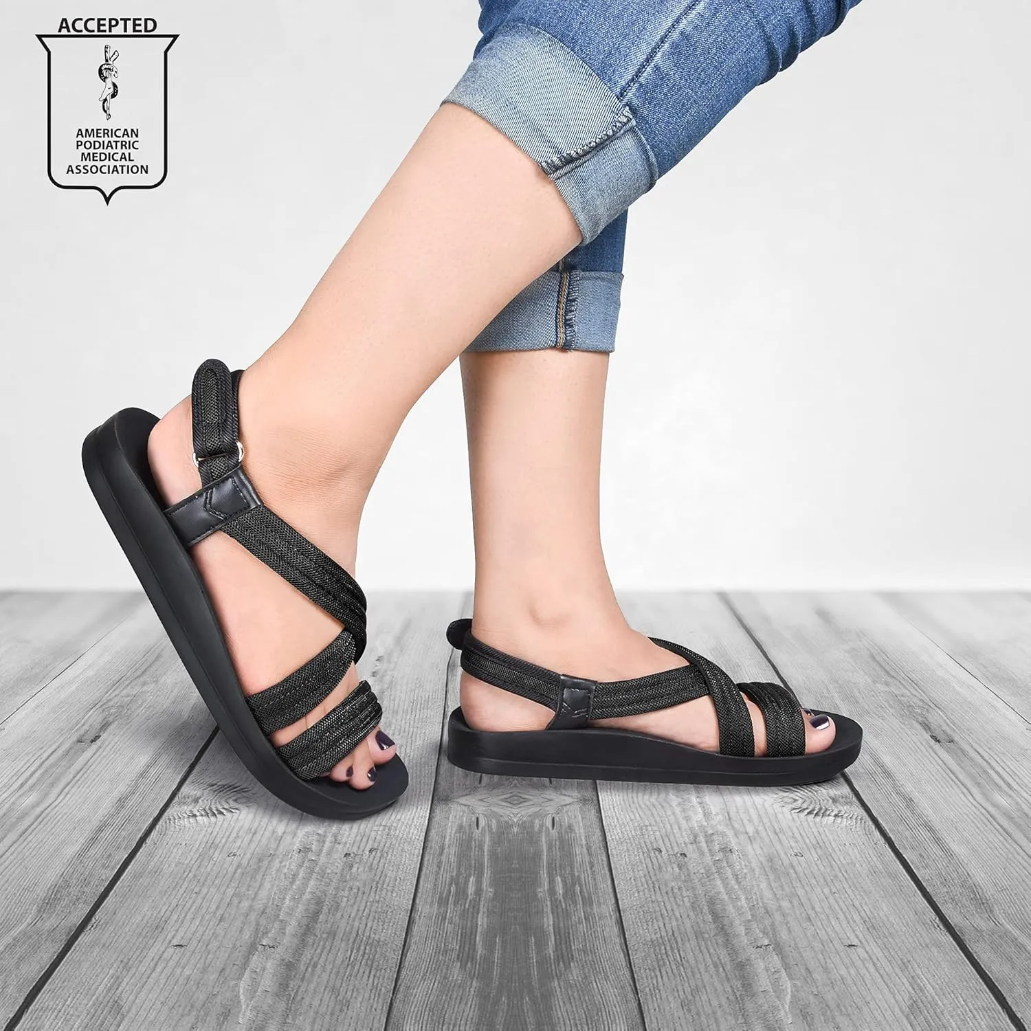 AEROTHOTIC Women's Hadal Arch Support Slingback Travel Essentials Sandals