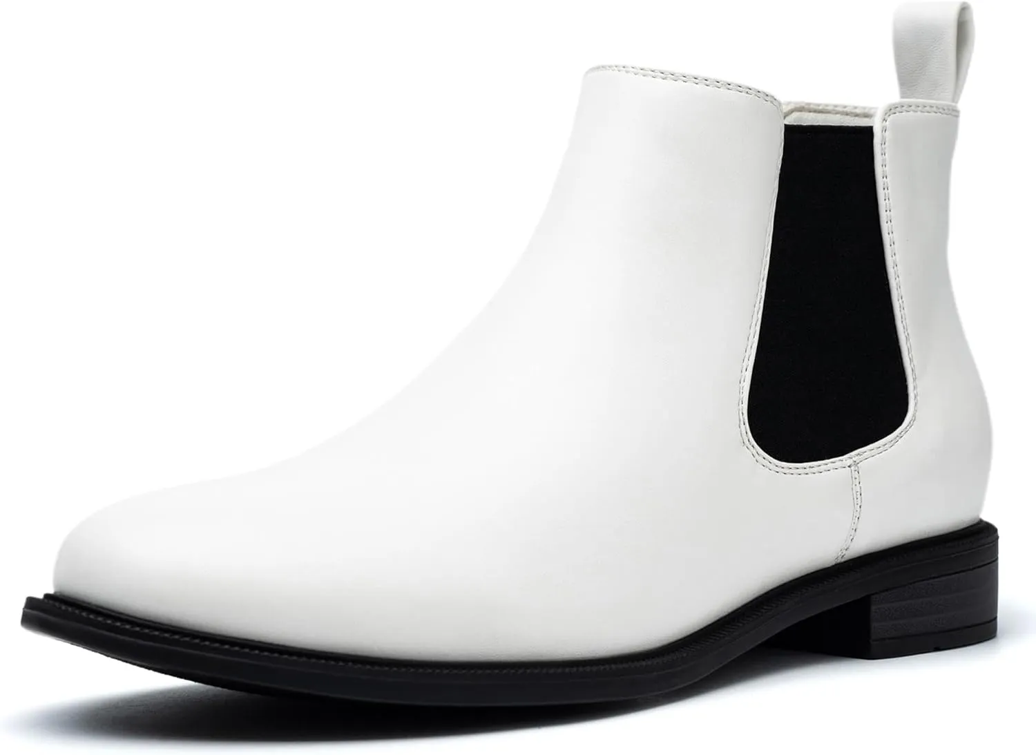 ANJOUFEMME Womens Fall Flat Chelsea Boots, Classic Comfortable Short Ankle Boots, Fashion Dress Booties