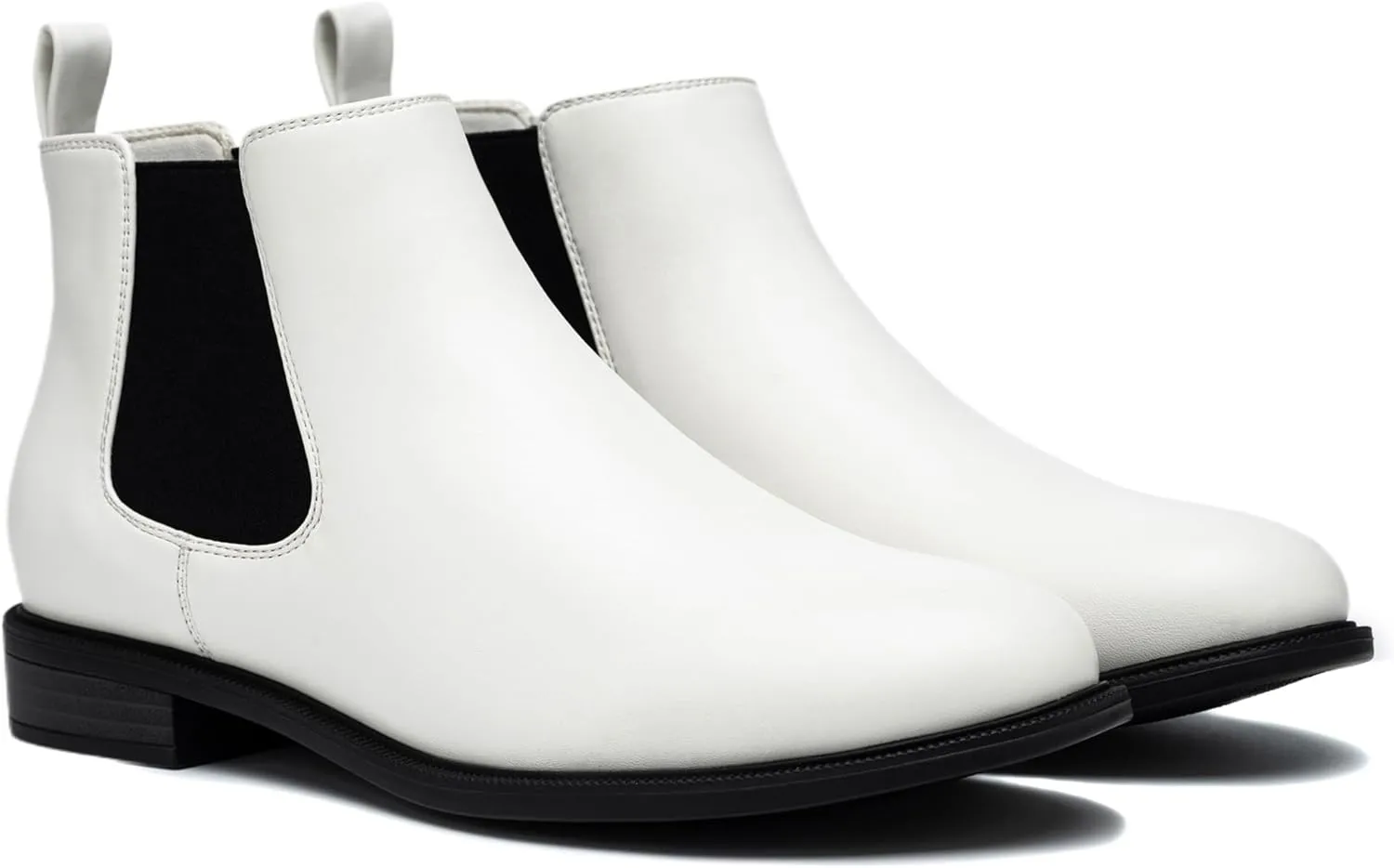 ANJOUFEMME Womens Fall Flat Chelsea Boots, Classic Comfortable Short Ankle Boots, Fashion Dress Booties