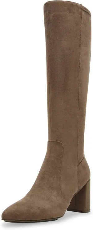 Anne Klein Womens Barnard Zip Up Slip On Knee-High Boots