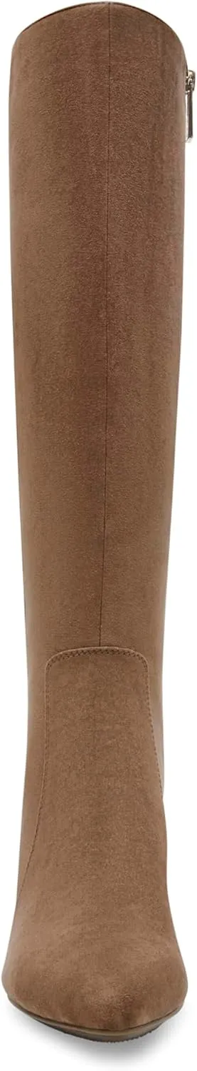 Anne Klein Womens Barnard Zip Up Slip On Knee-High Boots
