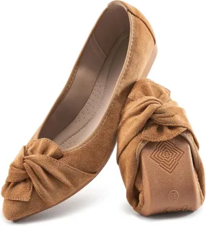 Aomigoct Ballet Flats for Women Dressy: Pointed Toe Comfortable Wedding Womens Flats - Casual Work Walking Shoes