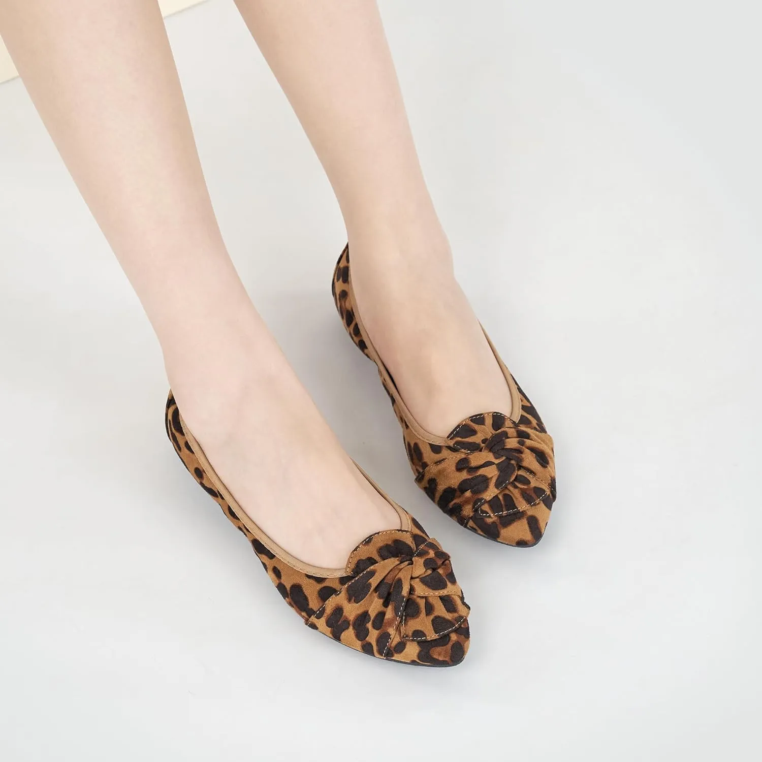 Aomigoct Ballet Flats for Women Dressy: Pointed Toe Comfortable Wedding Womens Flats - Casual Work Walking Shoes