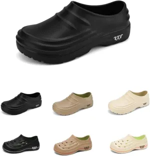 Armadillo Clogs for Nurses Chef Shoes Unisex Oil Resistant for Men Non Slip Work Shoes Women Food Service Comfortable Lightweight Nursing Shoe Waterproof Soft Beach Driving Sandals with Arch Support