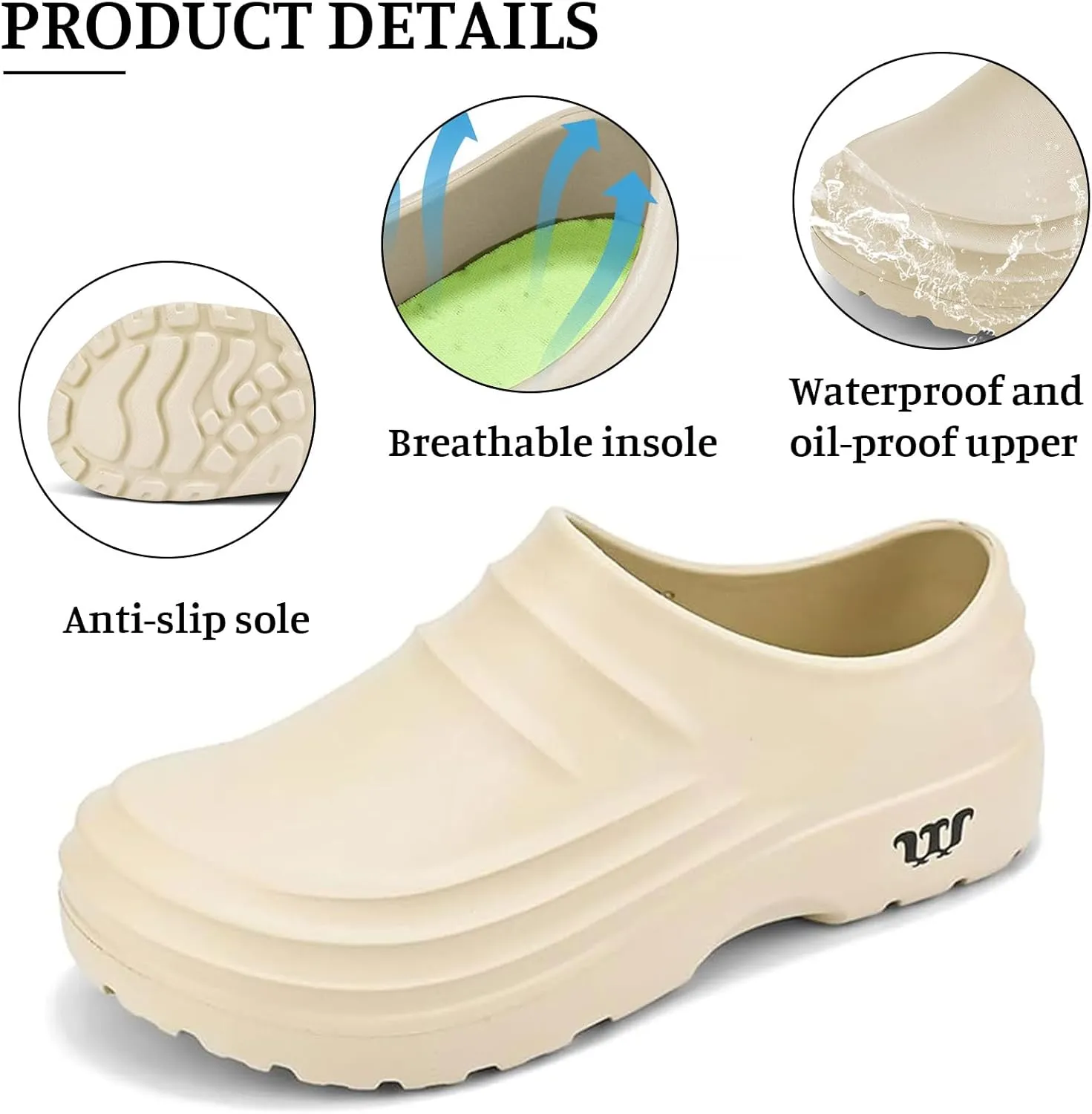 Armadillo Clogs Nurses Shoes for Women Men Chef Garden Shoes Non Slip Work Shoe Women Food Service Non Slip Kitchen Clogs Oil Resistant Nursing Shoe Waterproof Lightweight Sneakers Unisex