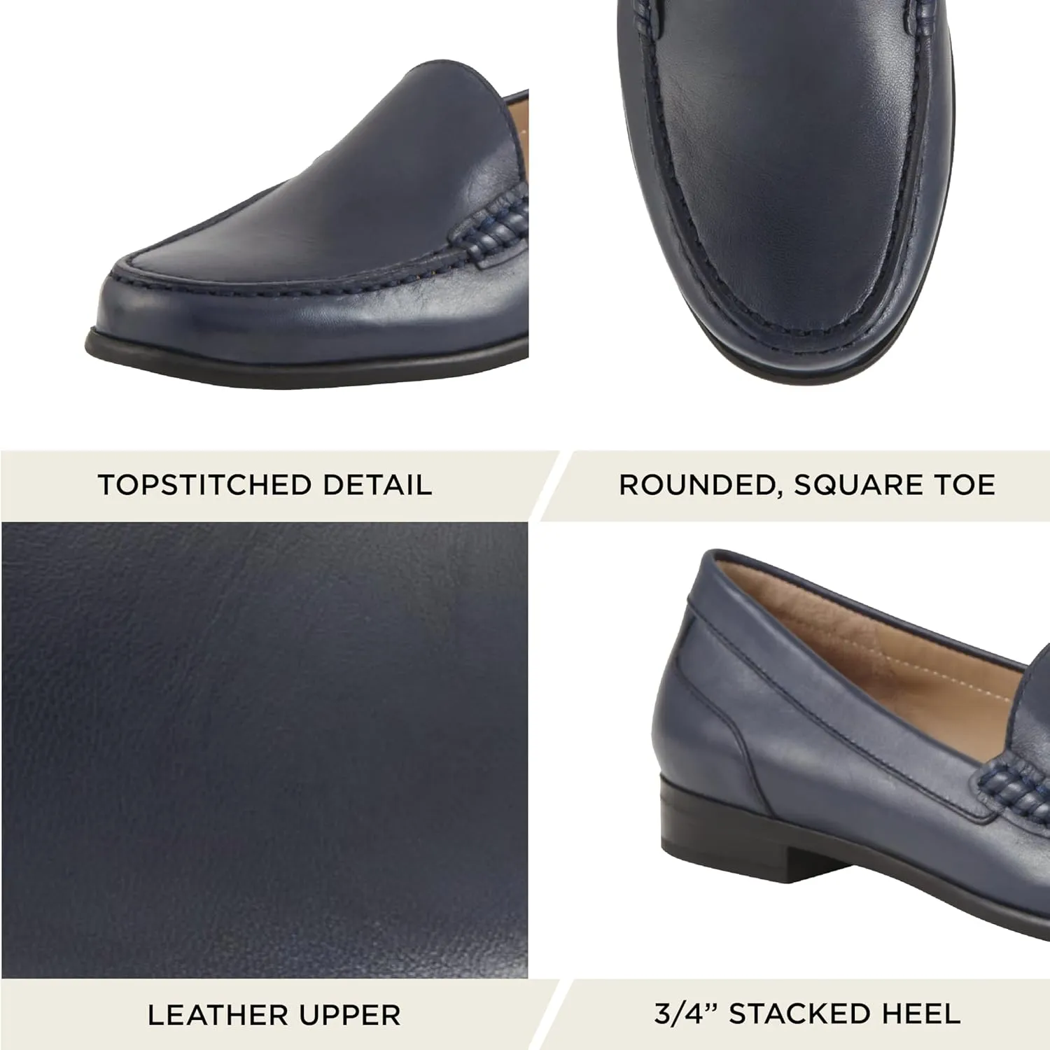 ARRAY Women's Katie Classic Slip-On Leather Loafer