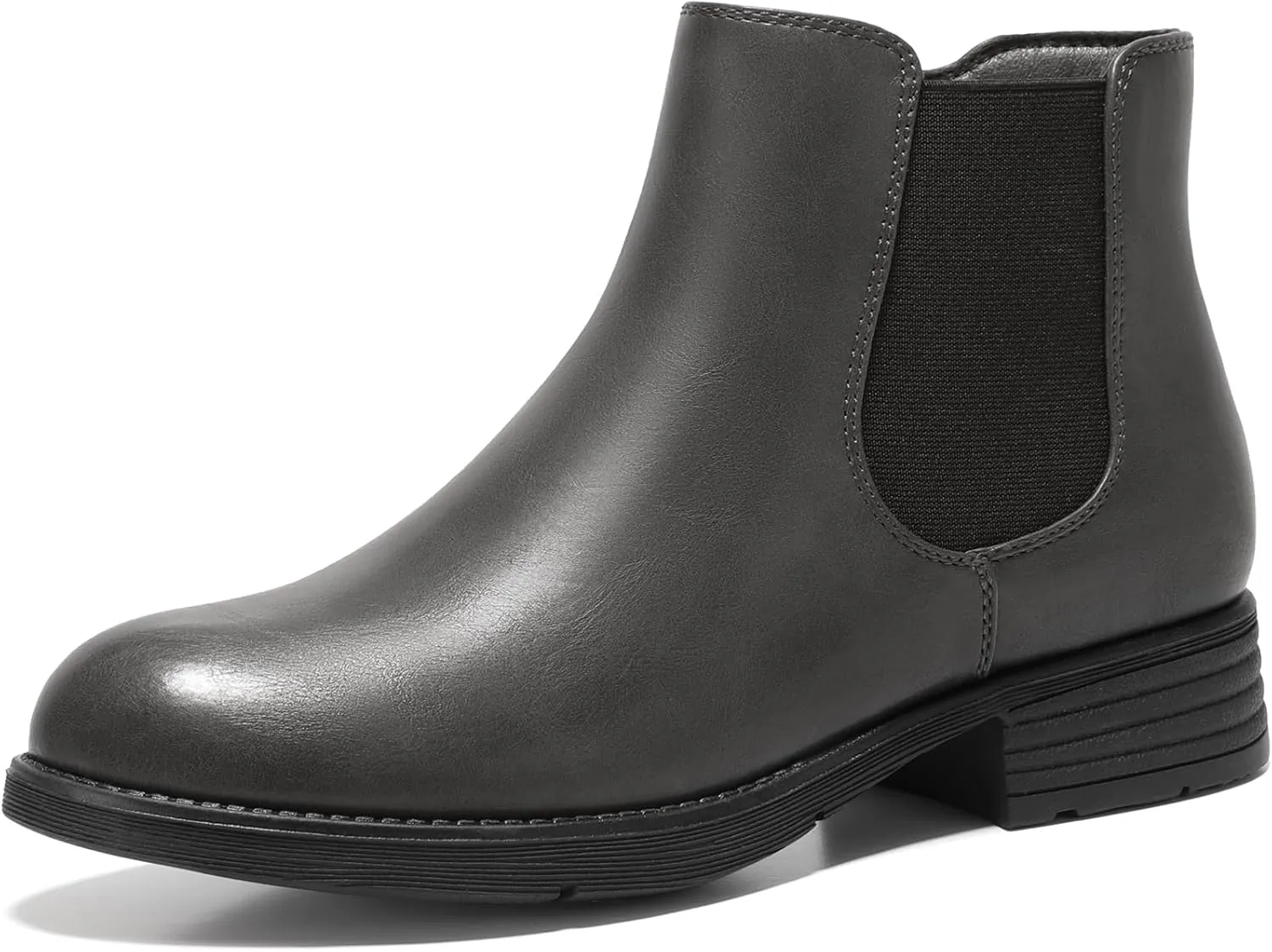 Bacia Womens Ankle Boots Low Heel Chelsea Boots Fall Short Booties with Side Zipper
