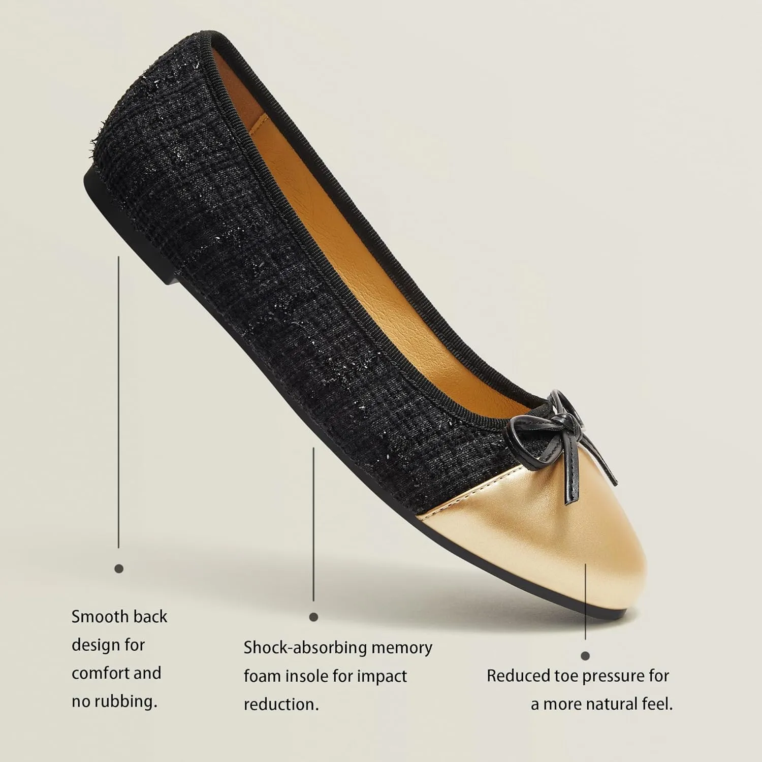 Ballet Flats for Women;Round Toe Mary Jane;Soft Leather Geometric Patterns Dressy Flats;Bowknot Slip on Women Shoes