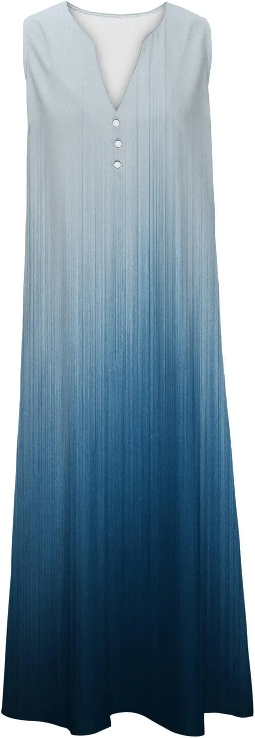 Beach Sundresses for Women 2025 Vacation Loose Flowy Midi Sun Dress Casual Plus Size Summer Boho Long Dresses Trendy