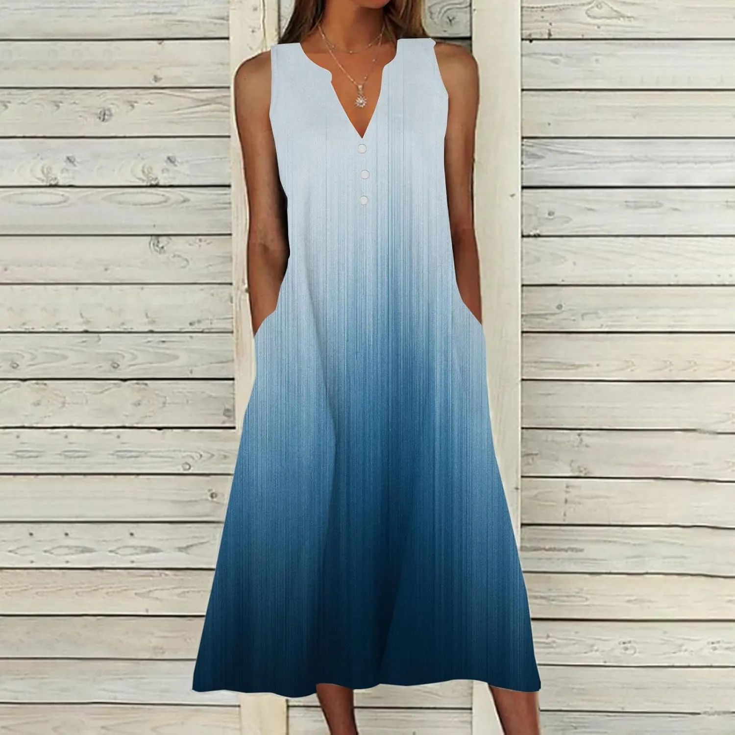 Beach Sundresses for Women 2025 Vacation Loose Flowy Midi Sun Dress Casual Plus Size Summer Boho Long Dresses Trendy