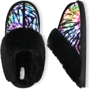 Besroad Winter Fuzzy House Slippers Sandals Plush Faux Fur Fluffy Flats Slippers Warm Slide Shoes for Women