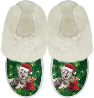 Binienty House Shoes for Women Winter Warm Fuzzy Slippers Indoor Washable