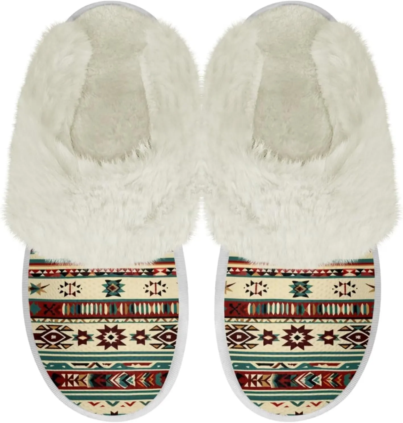 Binienty Slippers for Women Indoor Warm Comfy Slip On Fluffy Bedroom House Slippers Anti-Skid