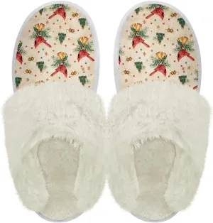 Binienty Womans Slippers Mens Fuzzy House Slippers Memory Foam Winter Indoor Bedroom Shoes