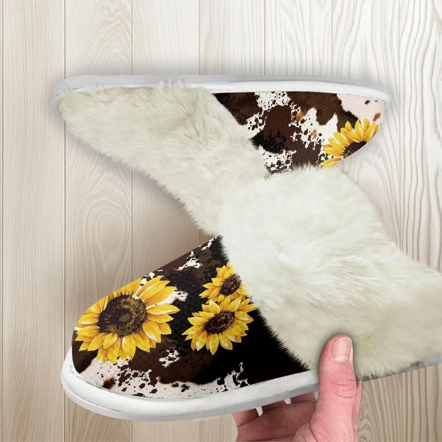 Binienty Womans Slippers Mens Fuzzy House Slippers Memory Foam Winter Indoor Bedroom Shoes