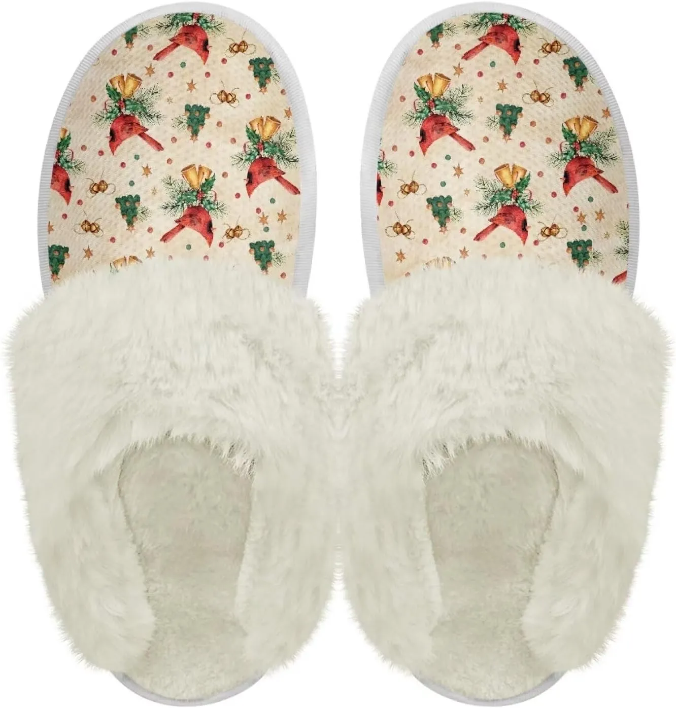 Binienty Womans Slippers Mens Fuzzy House Slippers Memory Foam Winter Indoor Bedroom Shoes