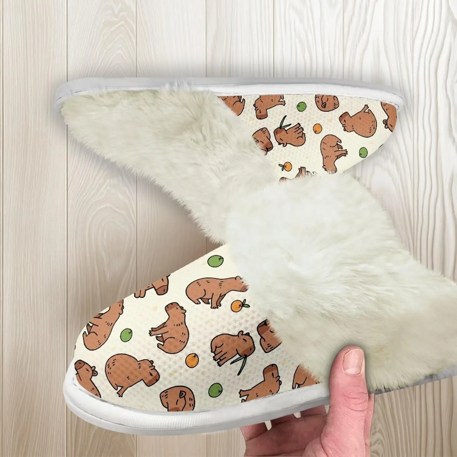 Binienty Women Fuzzy Slippers Slip On Slippers for Men Ladies Casual Winter Shoes Indoor