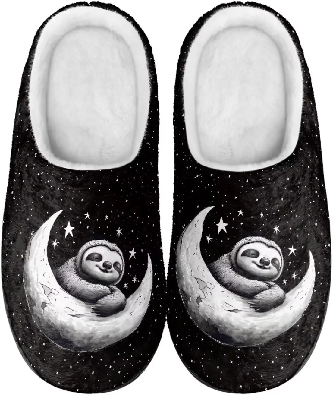 Binienty Womens Fuzzy House Slippers Indoor Shoes Memory Foam Insoles & Rubber Soles