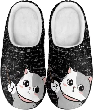 Binienty Womens House Shoes Slippers Indoor Outdoor Vintage Memory Foam Fluffy Slippers Anti Skid