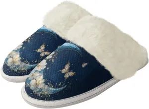 Binienty Women's Men's House Shoes Ultra Lightweight Fuzzy Winter Slippers
