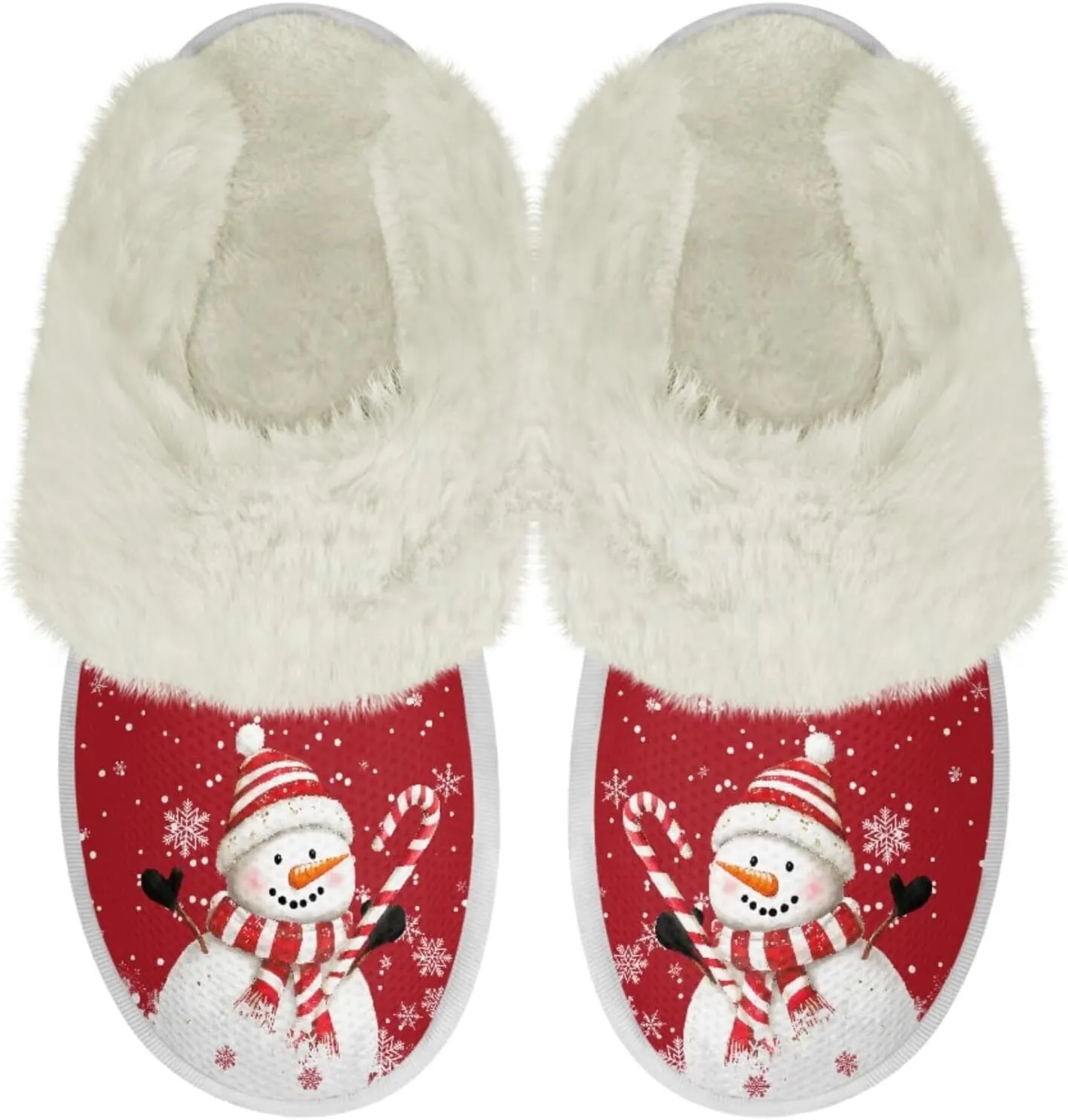 Binienty Women's Men's House Slippers Memory Foam Indoor Outdoor Fuzzy Slipper Bedroom Shoes