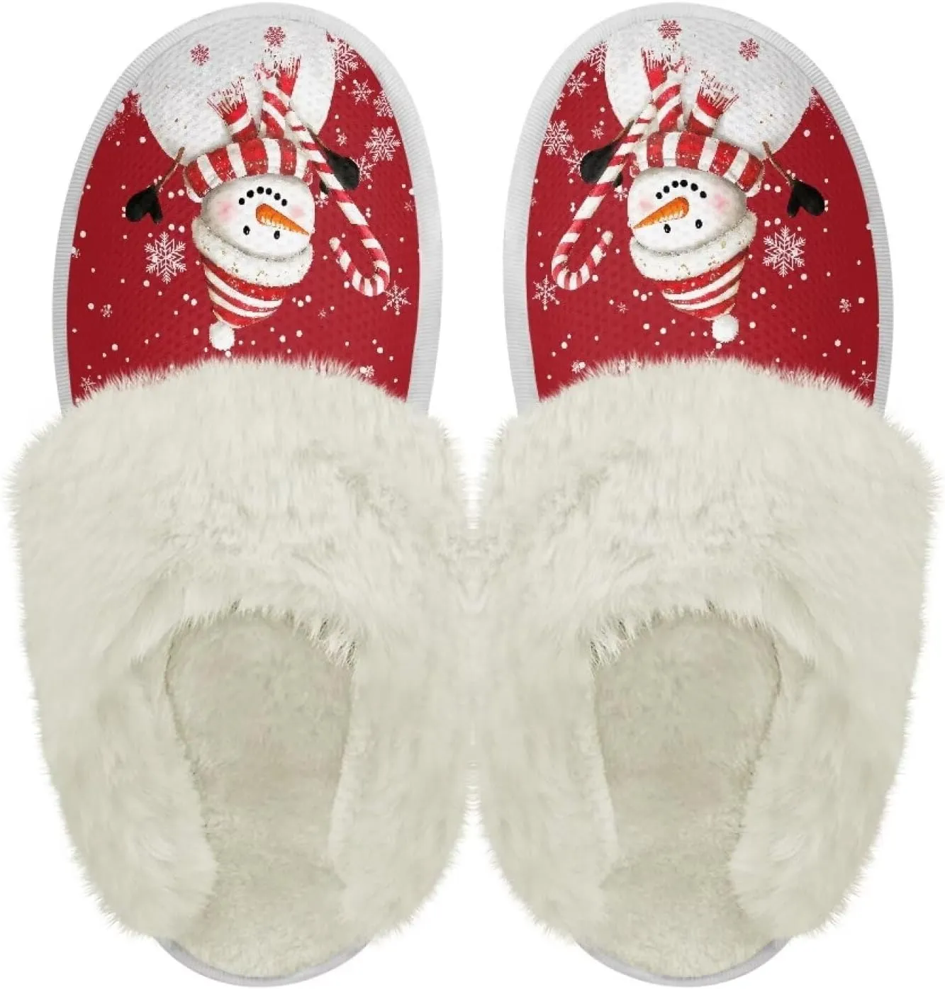 Binienty Women's Men's House Slippers Memory Foam Indoor Outdoor Fuzzy Slipper Bedroom Shoes