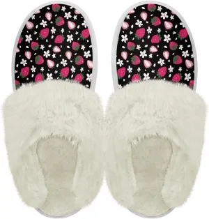 Binienty Womens Slippers Fuzzy Winter Slippers Soft Warm Bedroom Shoes Non-Slip