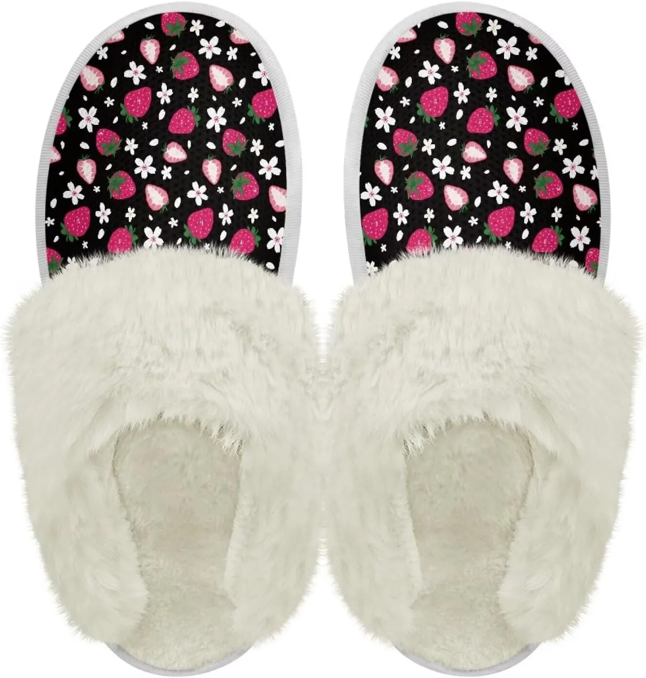 Binienty Womens Slippers Fuzzy Winter Slippers Soft Warm Bedroom Shoes Non-Slip