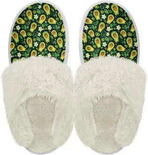 Binienty Womens Slippers Fuzzy Winter Slippers Soft Warm Bedroom Shoes Non-Slip