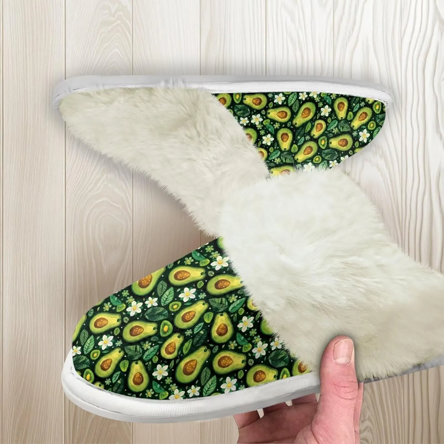 Binienty Womens Slippers Fuzzy Winter Slippers Soft Warm Bedroom Shoes Non-Slip
