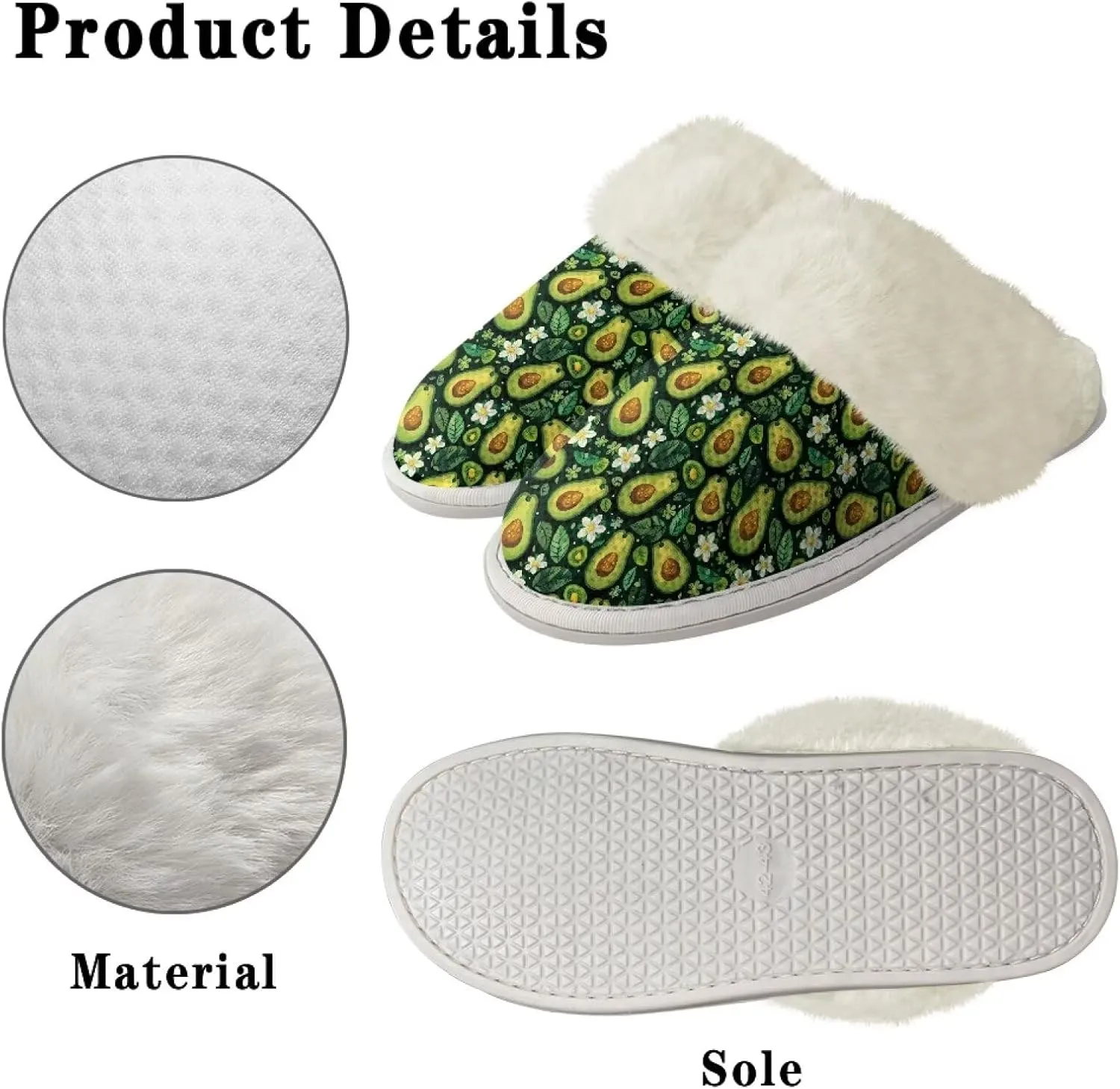 Binienty Womens Slippers Fuzzy Winter Slippers Soft Warm Bedroom Shoes Non-Slip