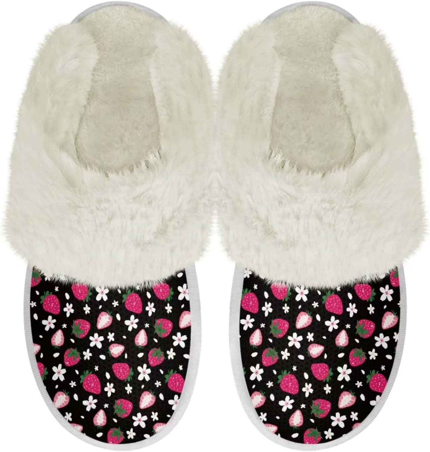 Binienty Womens Slippers Fuzzy Winter Slippers Soft Warm Bedroom Shoes Non-Slip