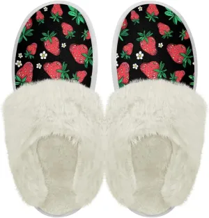 Binienty Womens Slippers Fuzzy Winter Slippers Soft Warm Bedroom Shoes Non-Slip