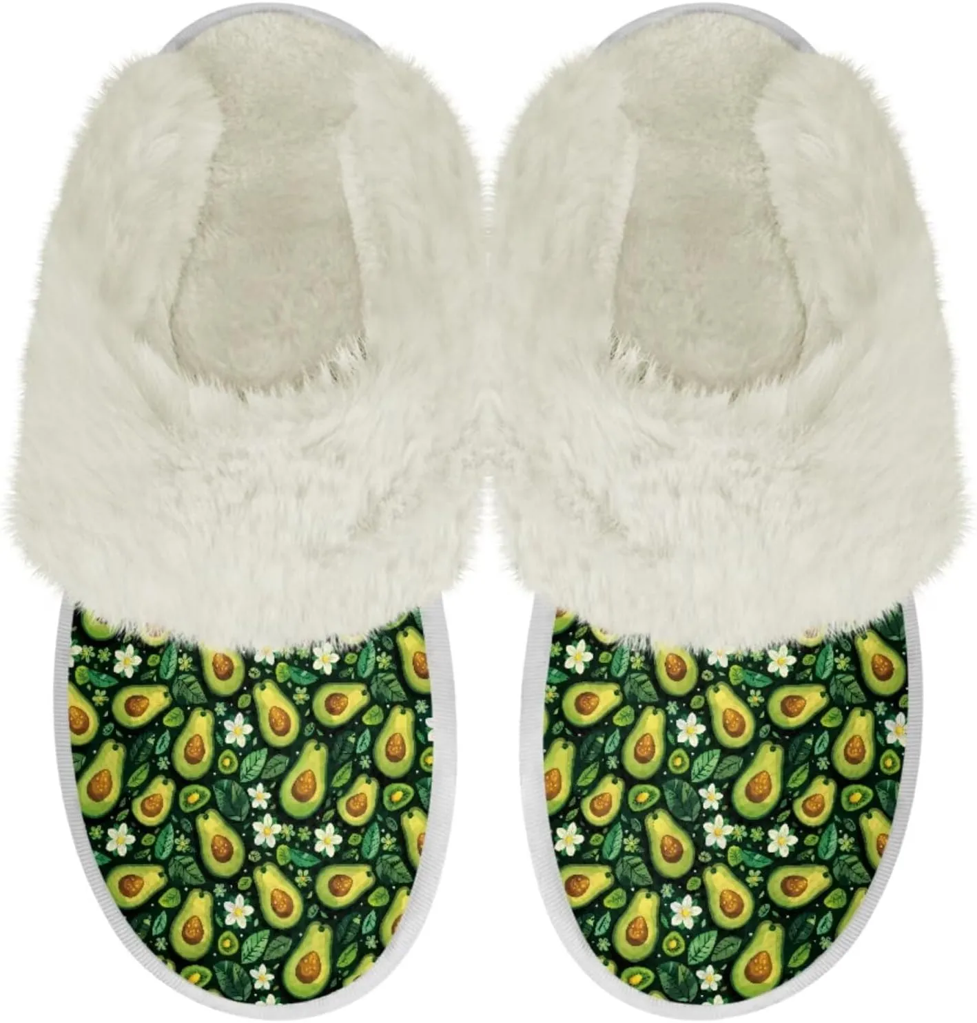 Binienty Womens Slippers Fuzzy Winter Slippers Soft Warm Bedroom Shoes Non-Slip
