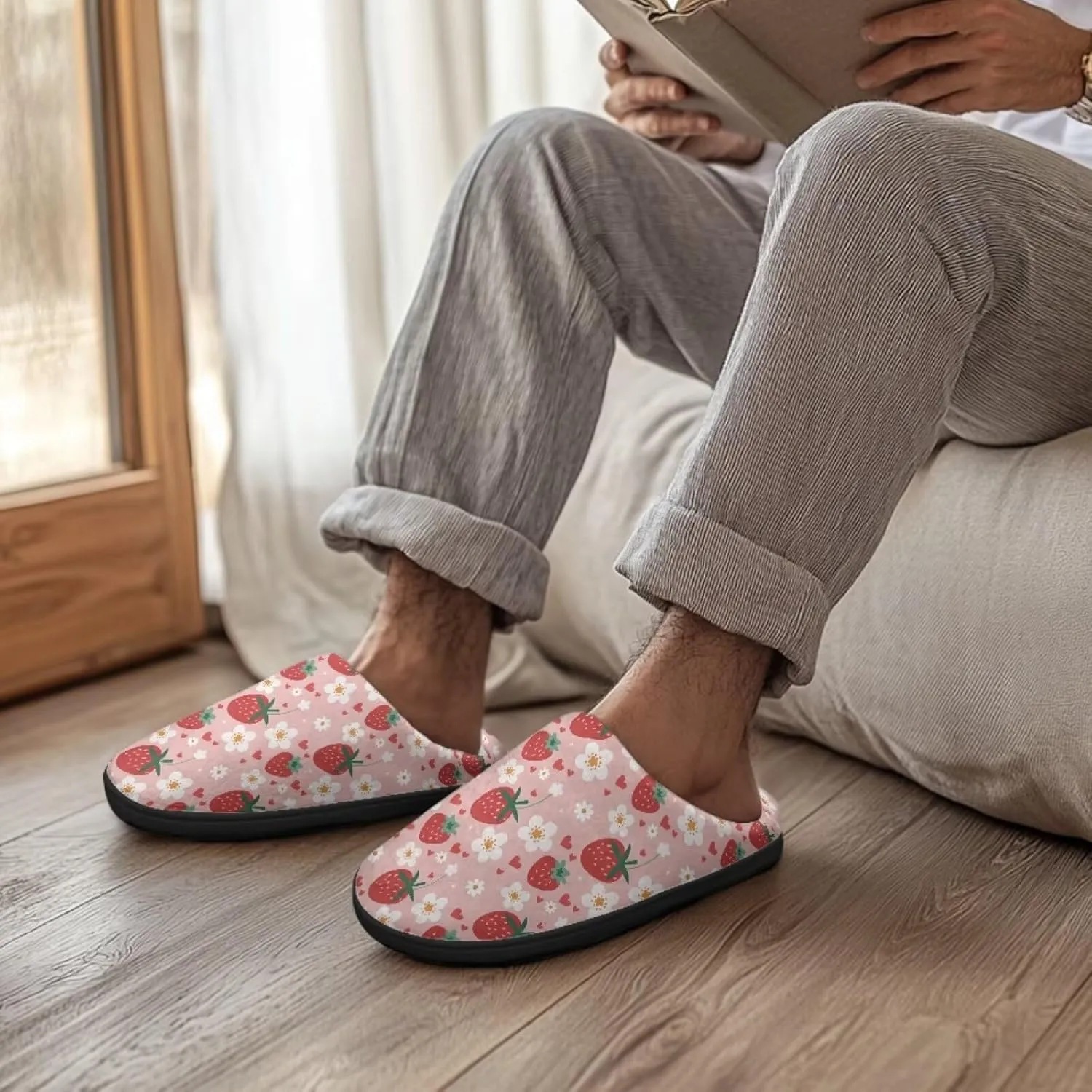 Binienty Womens Slippers Winter Warm with Memory Foam Fluffy House Shoes Indoor Bedroom