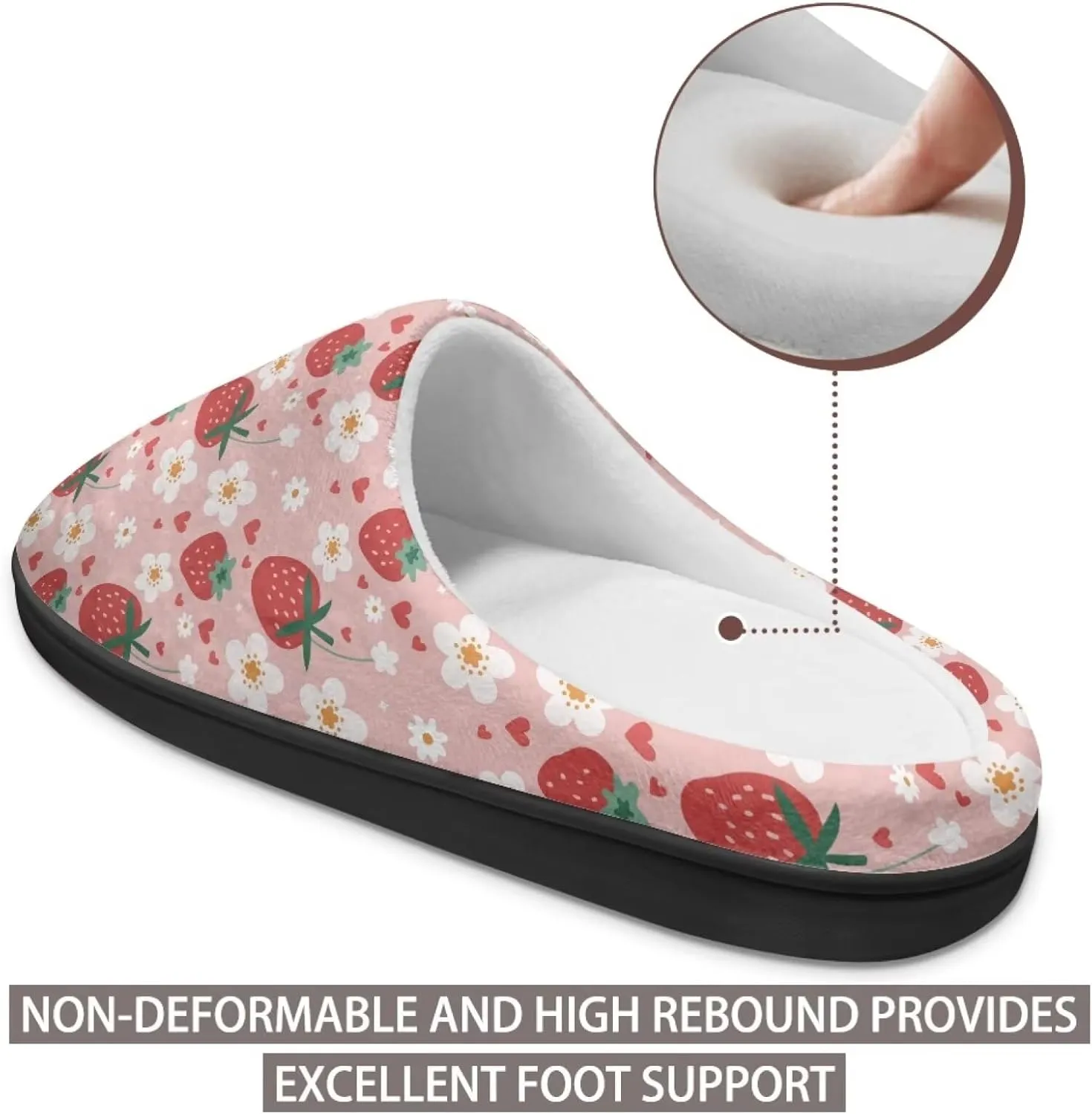 Binienty Womens Slippers Winter Warm with Memory Foam Fluffy House Shoes Indoor Bedroom