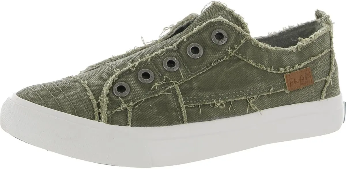 Blowfish Malibu womens Play fashion sneakers, Cypress Smoked Canvas, 10 US