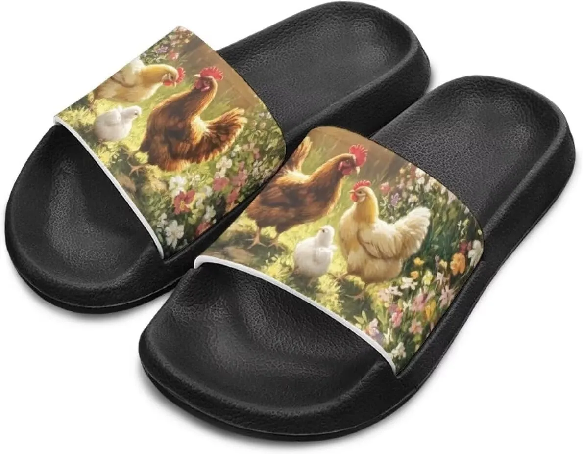 Boy & Girls Slide Sandals Kids Shower Shoes Non Slip Summer Slippers Beach Sandals