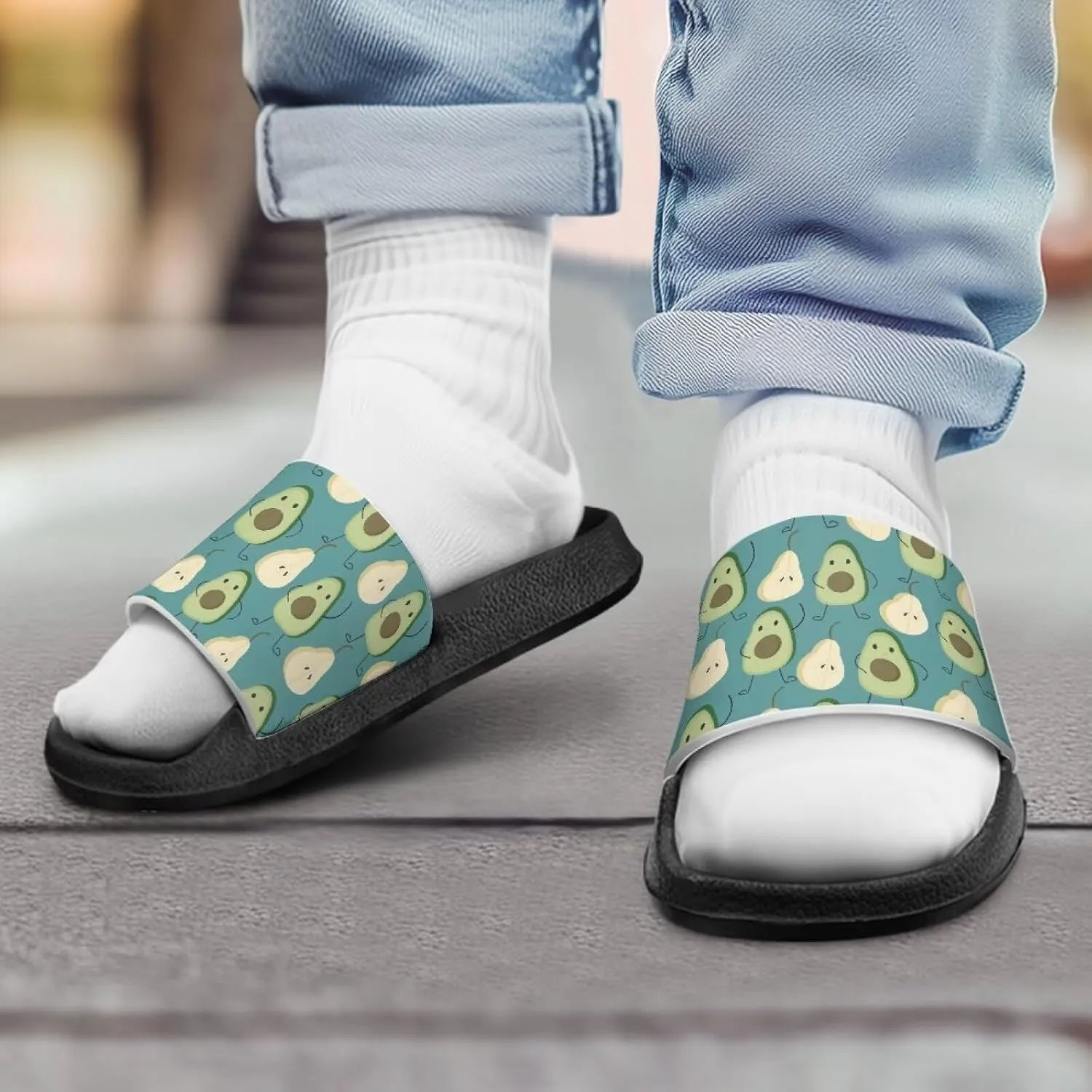 Boy & Girls Slide Sandals Summer Shoes Kids Shower Slippers Non Slip Girls Sandals