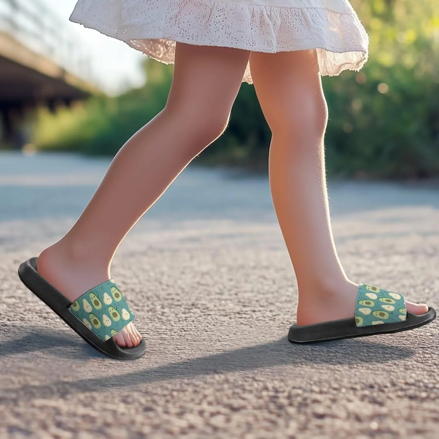 Boy & Girls Slide Sandals Summer Shoes Kids Shower Slippers Non Slip Girls Sandals