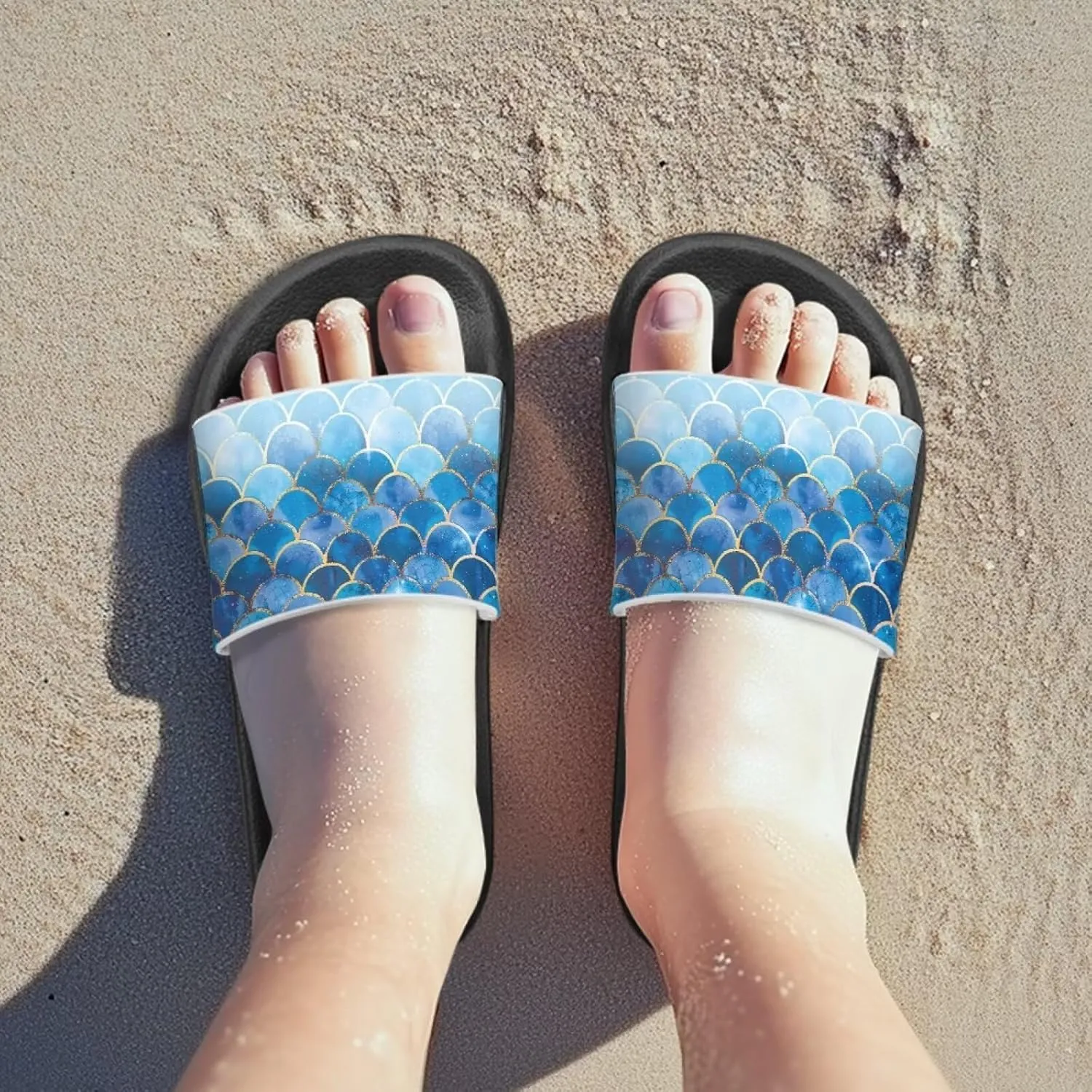 Boys Slides Non-slip Toddler Boys Cute Shower Slippers Toddler Flip Flops Beach Pool Sandals Play Family Gatherings Outdoor