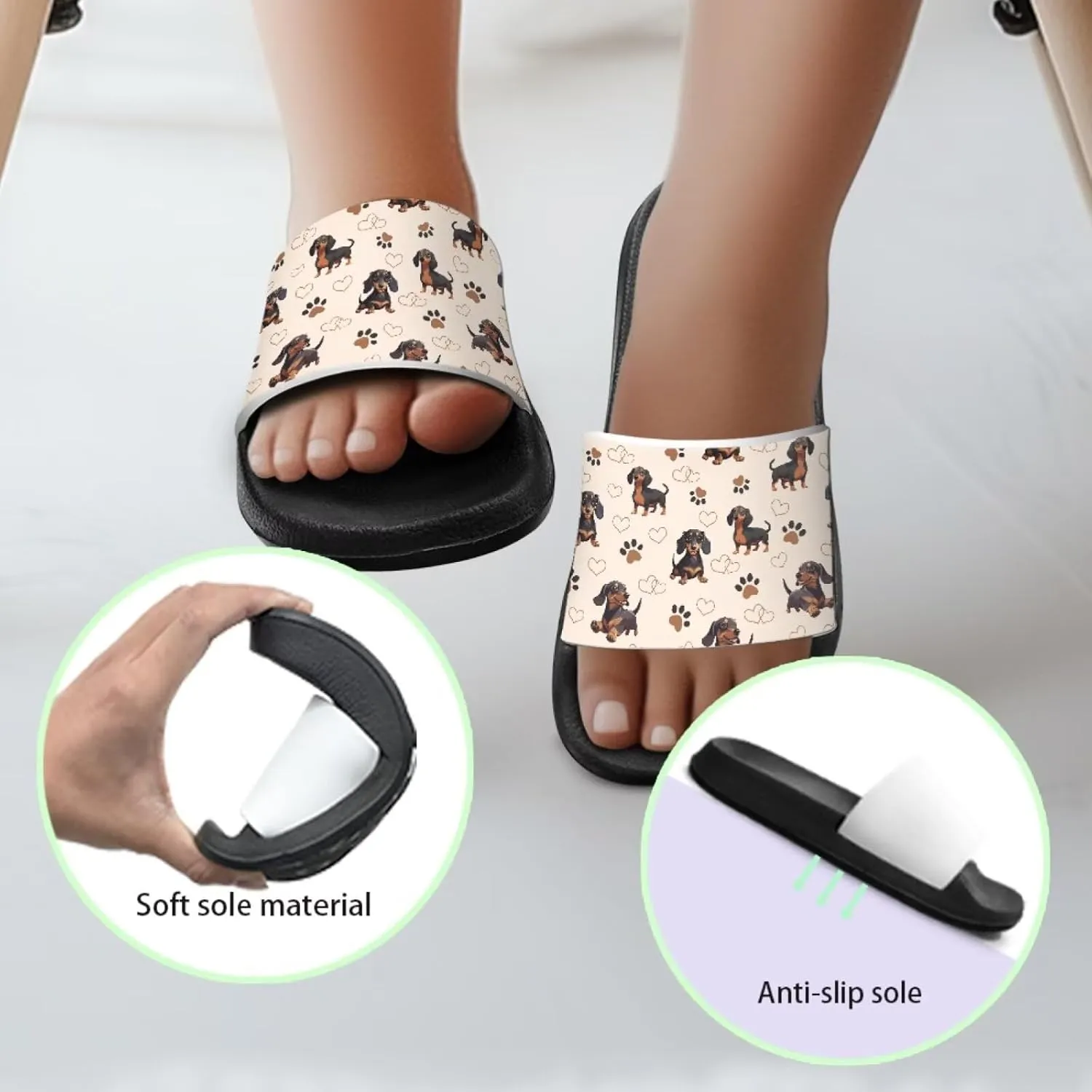 Boys Slides Non-slip Toddler Boys Cute Shower Slippers Toddler Flip Flops Beach Pool Sandals Play Family Gatherings Outdoor