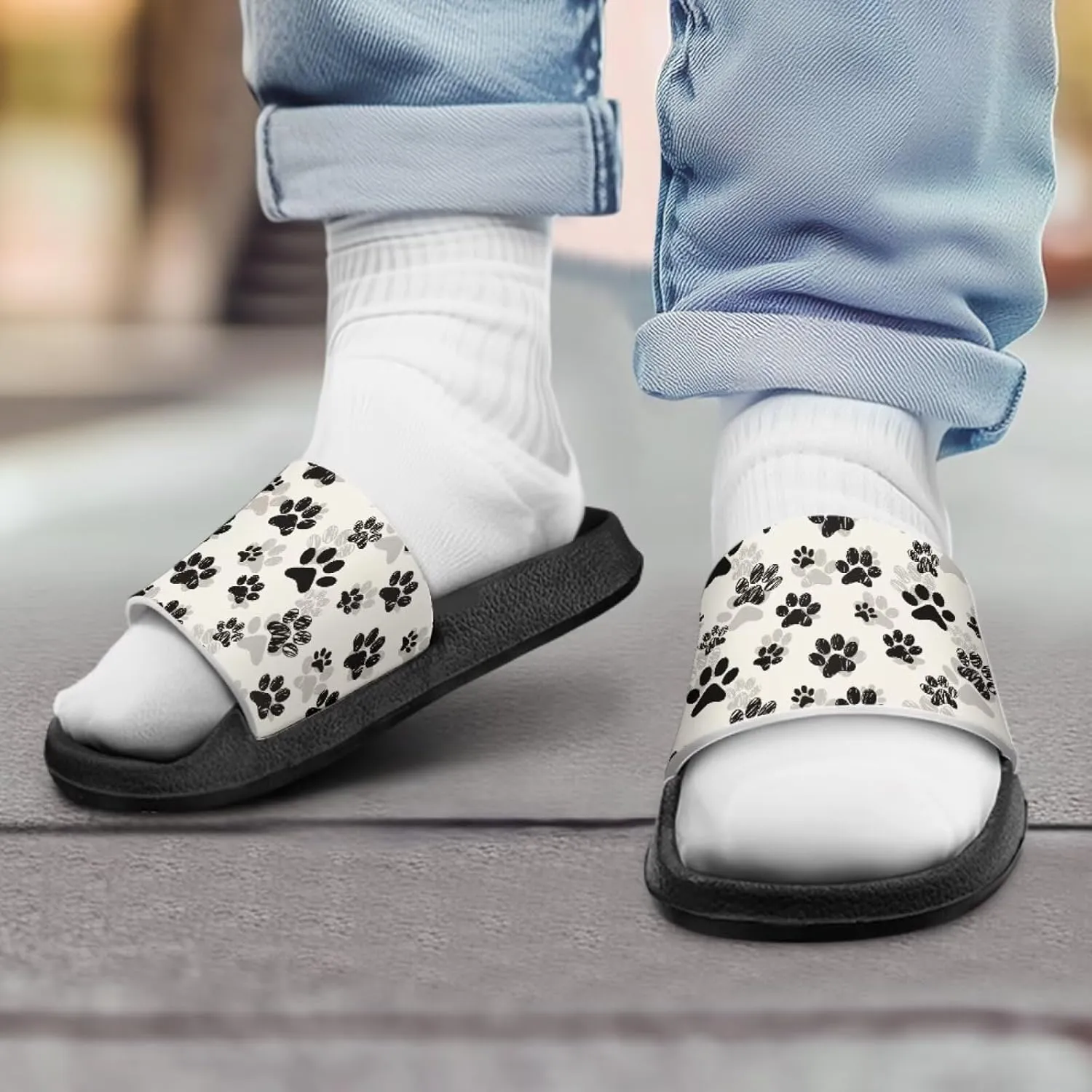 Boys Slides Non-slip Toddler Boys Cute Shower Slippers Toddler Flip Flops Beach Pool Sandals Play Family Gatherings Outdoor