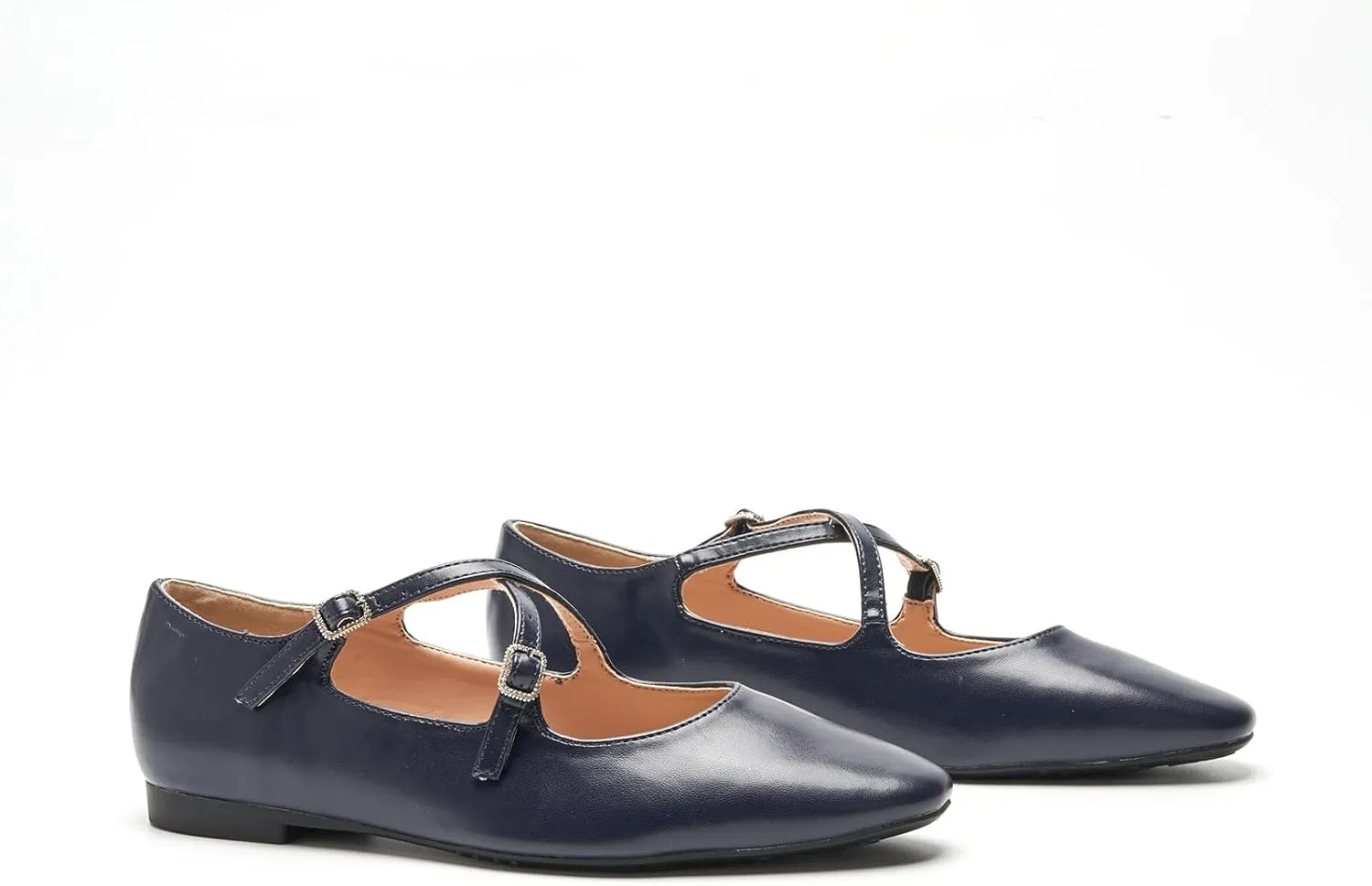 C. Paravano Women's Mary Jane Ballet Flats - Adjustable Buckle Strap,Soft Leather Almond Toe Flats for Work,Casual, Daily Wear, Wedding, Church, Office, and Travel and Driving-Stylish Women's Shoes