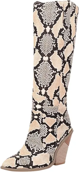 Cathalem Cowboy Boots for Women, Low Chunky Pointed Toe Ankle Boots for Women with Full Bling Sparkly Crystals Booties