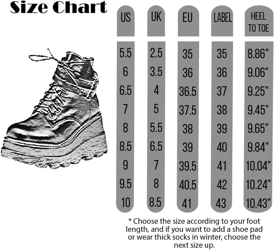 CELNEPHO Chunky Platform Boots for Women, Square Toe Lace up Zip High Heel Combat Wedge Ankle Boots