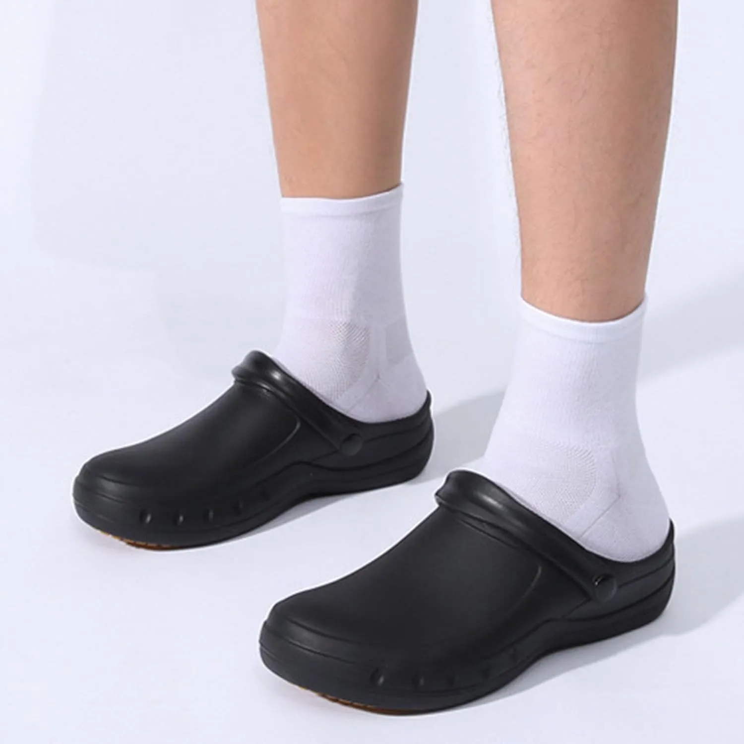 Chef Shoes Non Slip Clogs Work Shoes for Men Kitchen Zapatos De Chef for Mens Slipper Boots Size 14